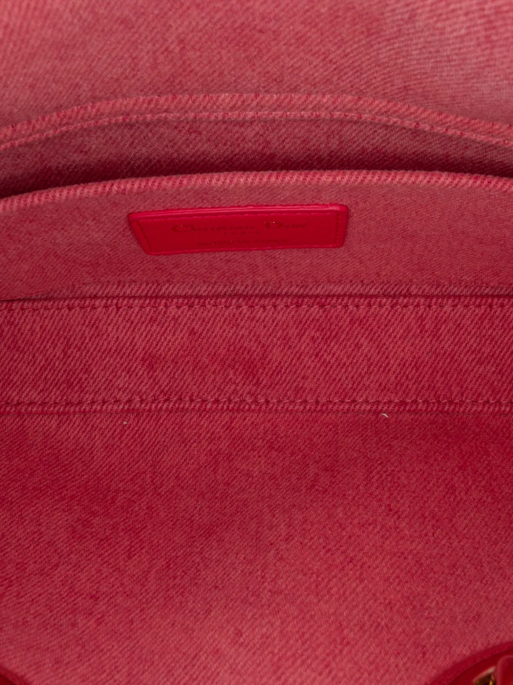 Pre-owned Dior 2022 Medium Denim Macrocannage Lady D Joy Satchel In Pink