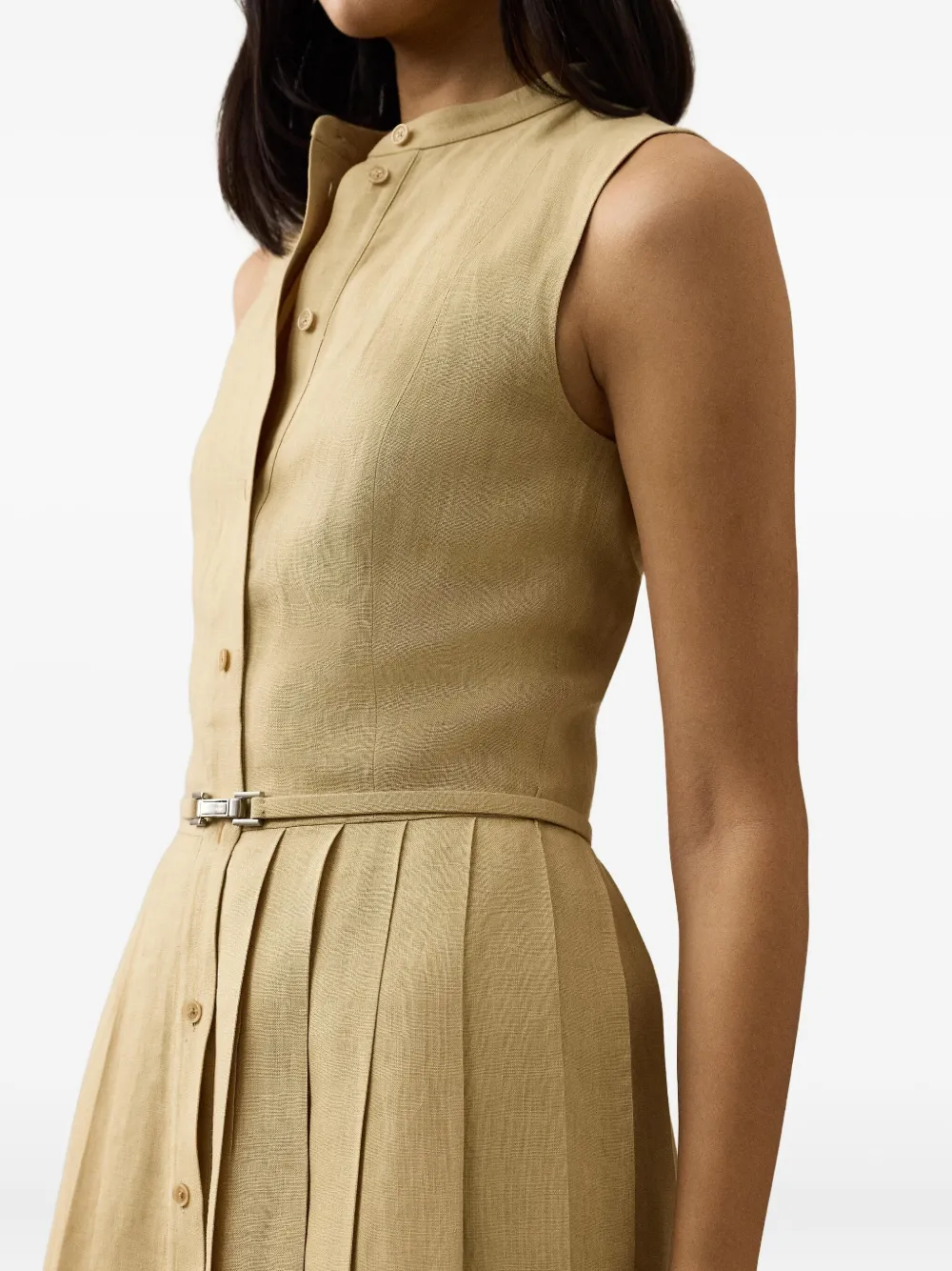 Ralph Lauren Collection Kennedi midi-jurk Bruin
