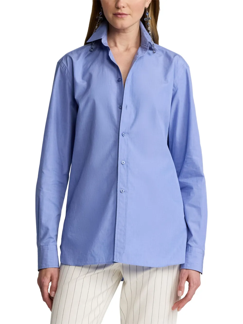 Ralph Lauren Collection Katoenen blouse Blauw