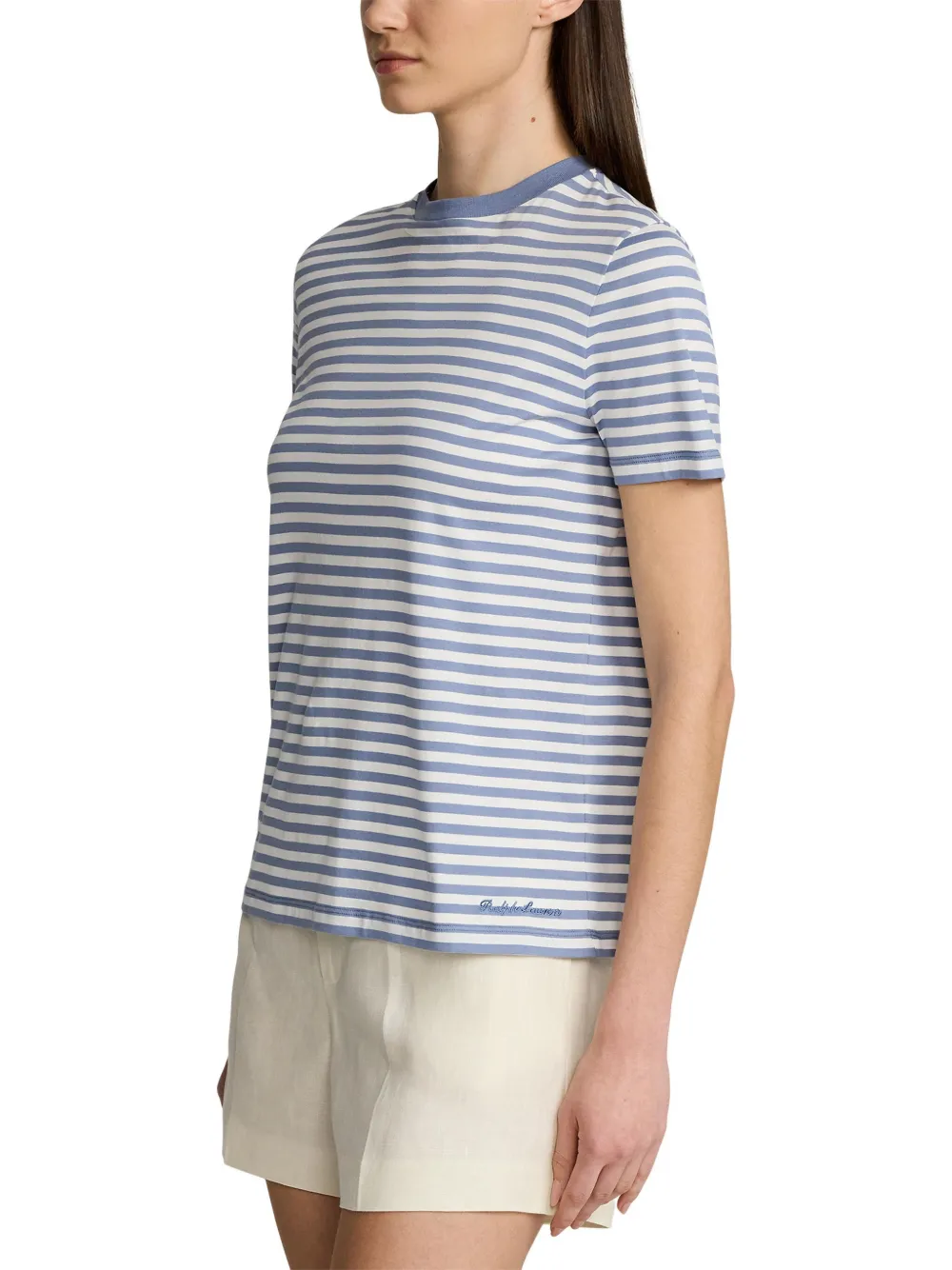 Ralph Lauren Collection Gestreept T-shirt Blauw