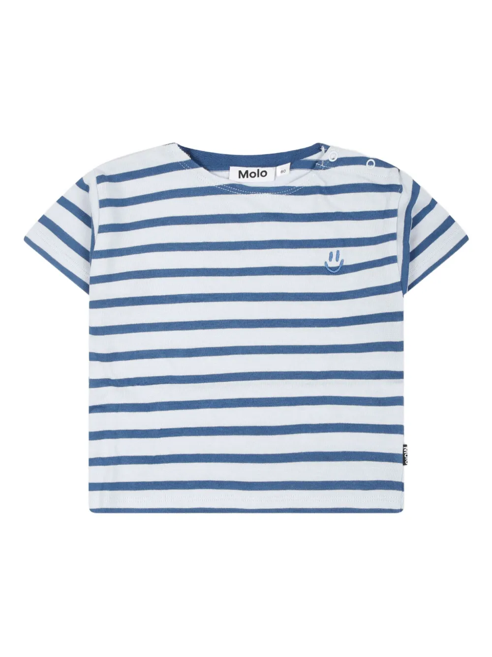 Molo ストライプ Tシャツ - ホワイト Molo ストライプ Tシャツ - ホワイト