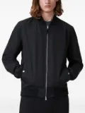 AllSaints embroidered zip-front reversible bomber jacket - Black
