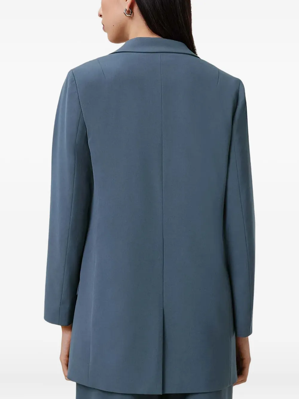 Allsaints Notched-lapel Blazer In Blue