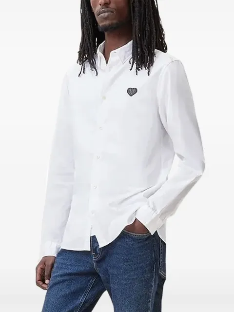 AllSaints heart-detail shirt