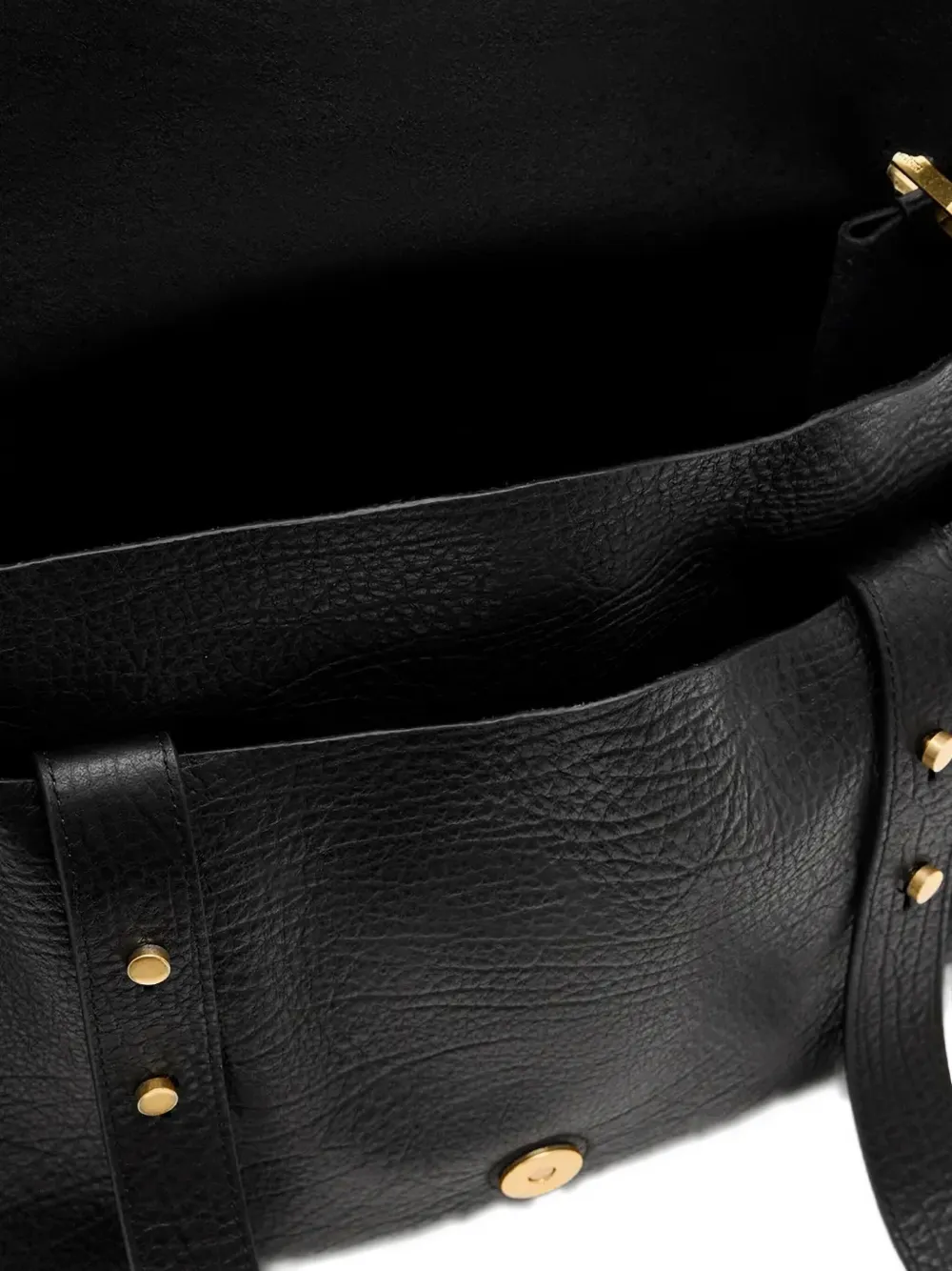 AllSaints Leren schoudertas Zwart