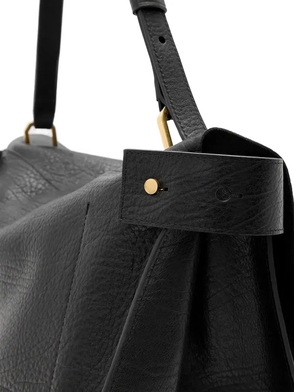 AllSaints Leren schoudertas Zwart