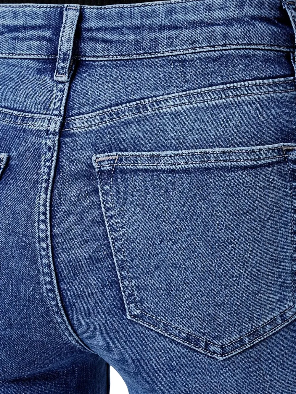 AllSaints Straight jeans met wassing Blauw
