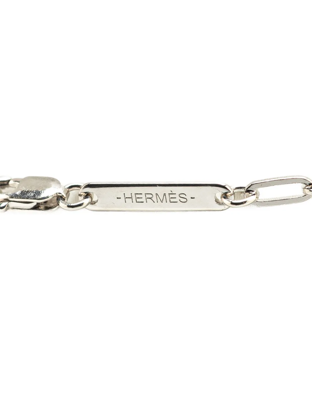 Hermès Pre-Owned collier à pendentif Talismans Dragon H en plaqué palladium (2000-2024) | Image 2