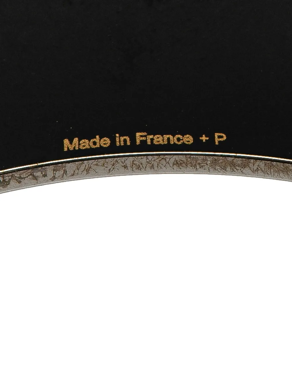 Pre-owned Hermes 20th Century Extra Wide Chain D Ancre Enamel Bangle 65 Costume Bracelet In Orange