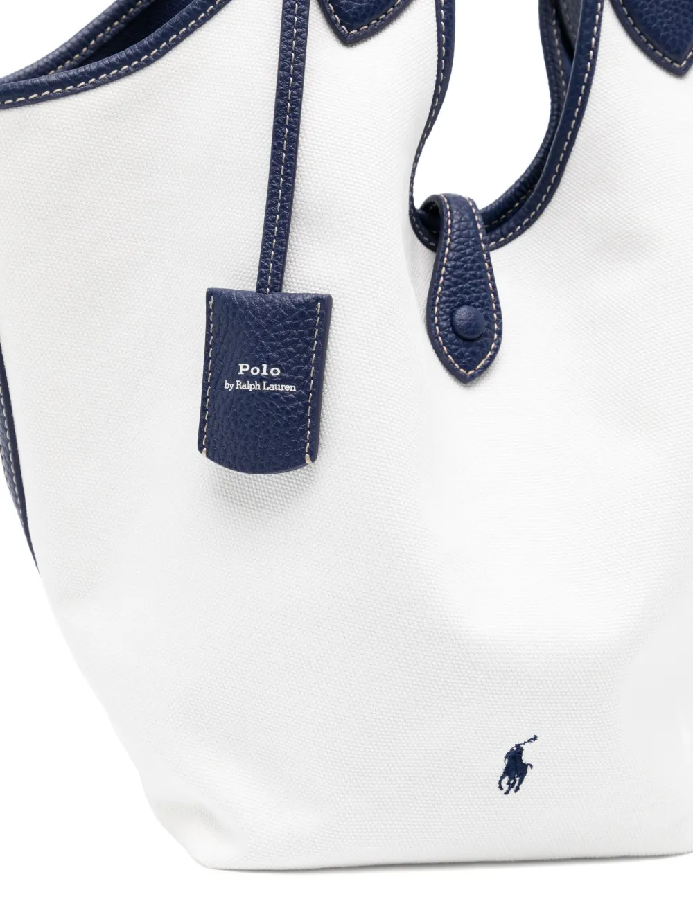 Polo Ralph Lauren large Polo Play canvas tote bag Wit