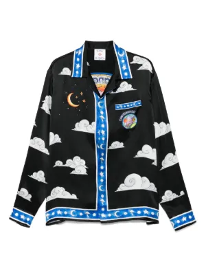 CASABLANCA 2023SS ニットシャツ M 美品 CASABLANCA 2023SS ニットシャツ