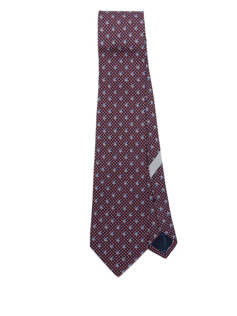 Ferragamo corbata con ardillas estampadas | azul | Image 1
