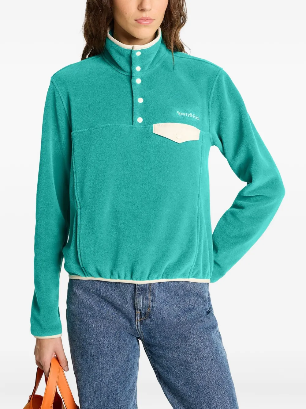 Sporty & Rich Sweater met geborduurd logo Groen