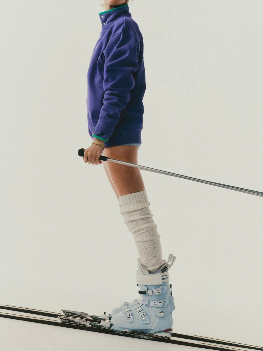Sporty And Rich Health Is Wealth Sweatshirt In Purple