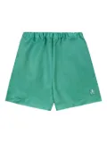Sporty & Rich logo-patch running shorts - Green