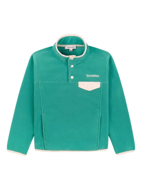 SPORTY & RICH KIDS logo-embroidered sweatshirt