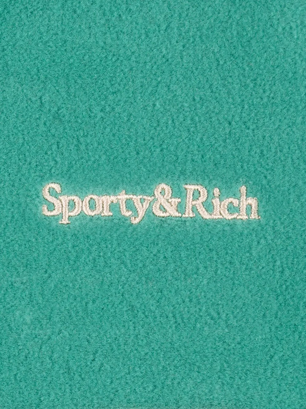 Sporty And Rich Logo-embroidered Sweatshirt In Green