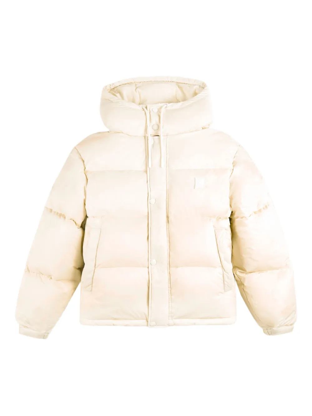 Sporty & Rich logo-patch puffer jacket | Neutrals | Image 1
