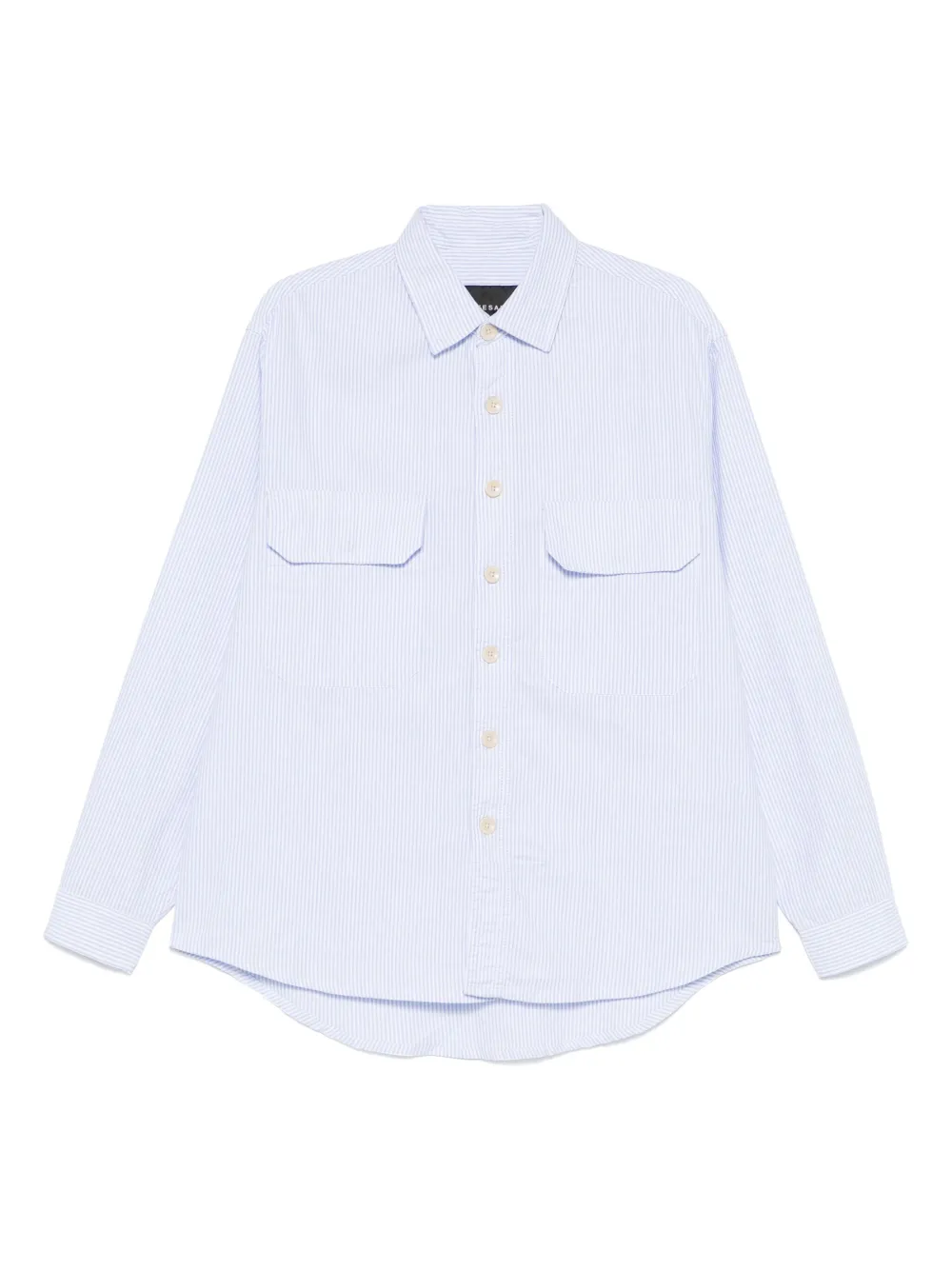 White Sand camisa con rayas estampadas | azul | Image 1