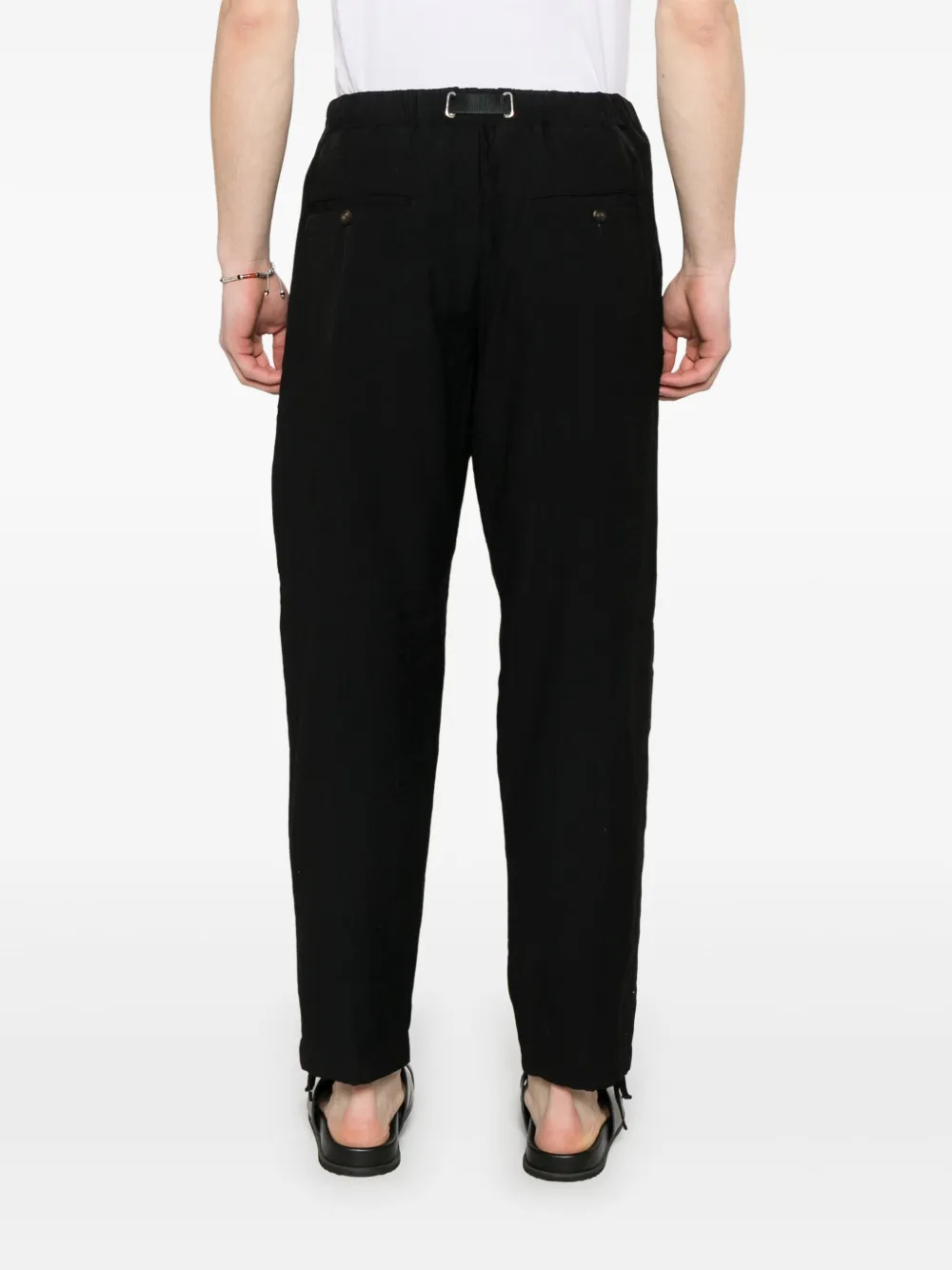White Sand Broek met toelopende pijpen Zwart