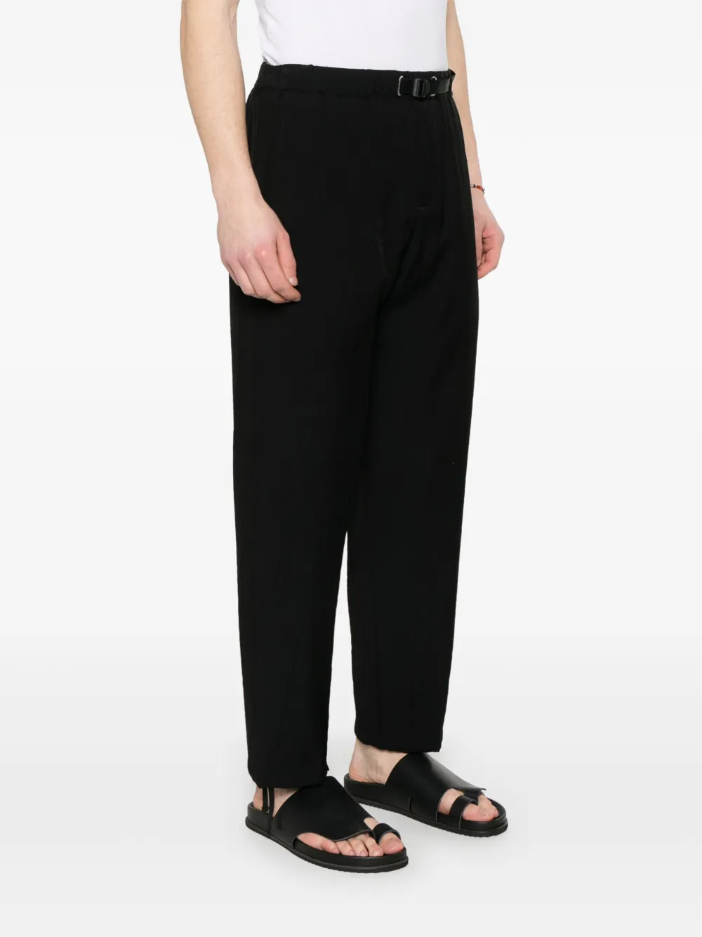 White Sand Broek met toelopende pijpen Zwart