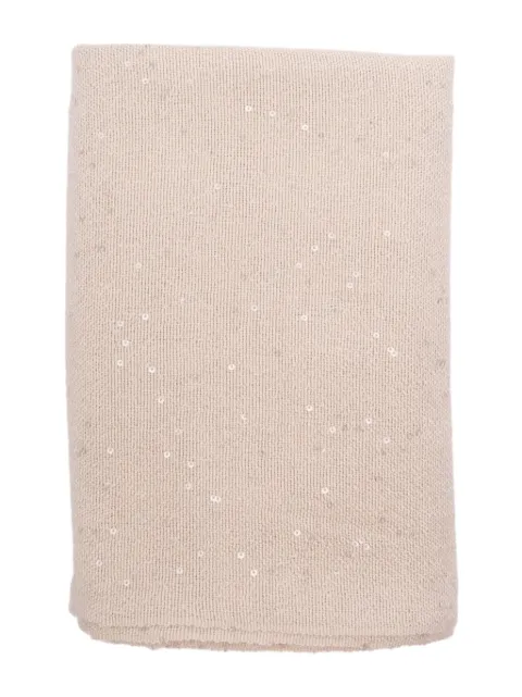 Brunello Cucinelli fringed-edge scarf
