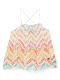 Missoni Kids zigzag-print blouse - White