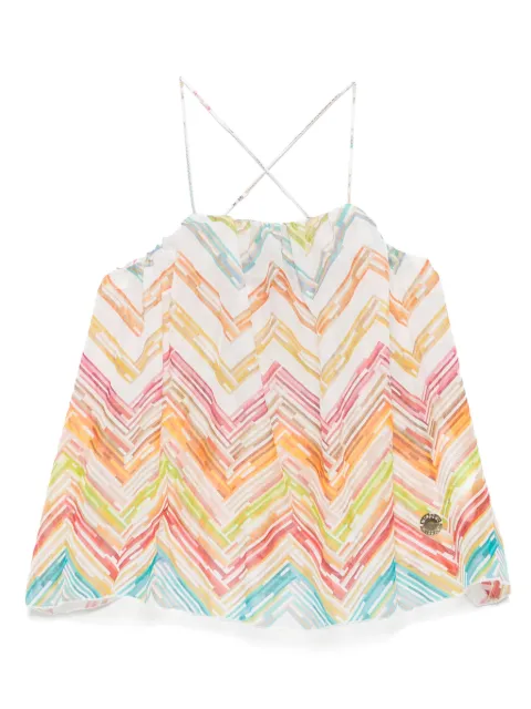 Missoni Kids Blusa com estampa chevron