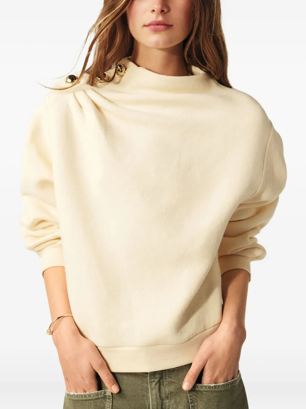 Ba&sh Robbie Sweatshirt In Neutral