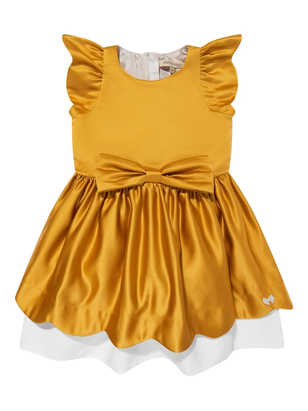 Hucklebones London Jurk met strikdetail Geel