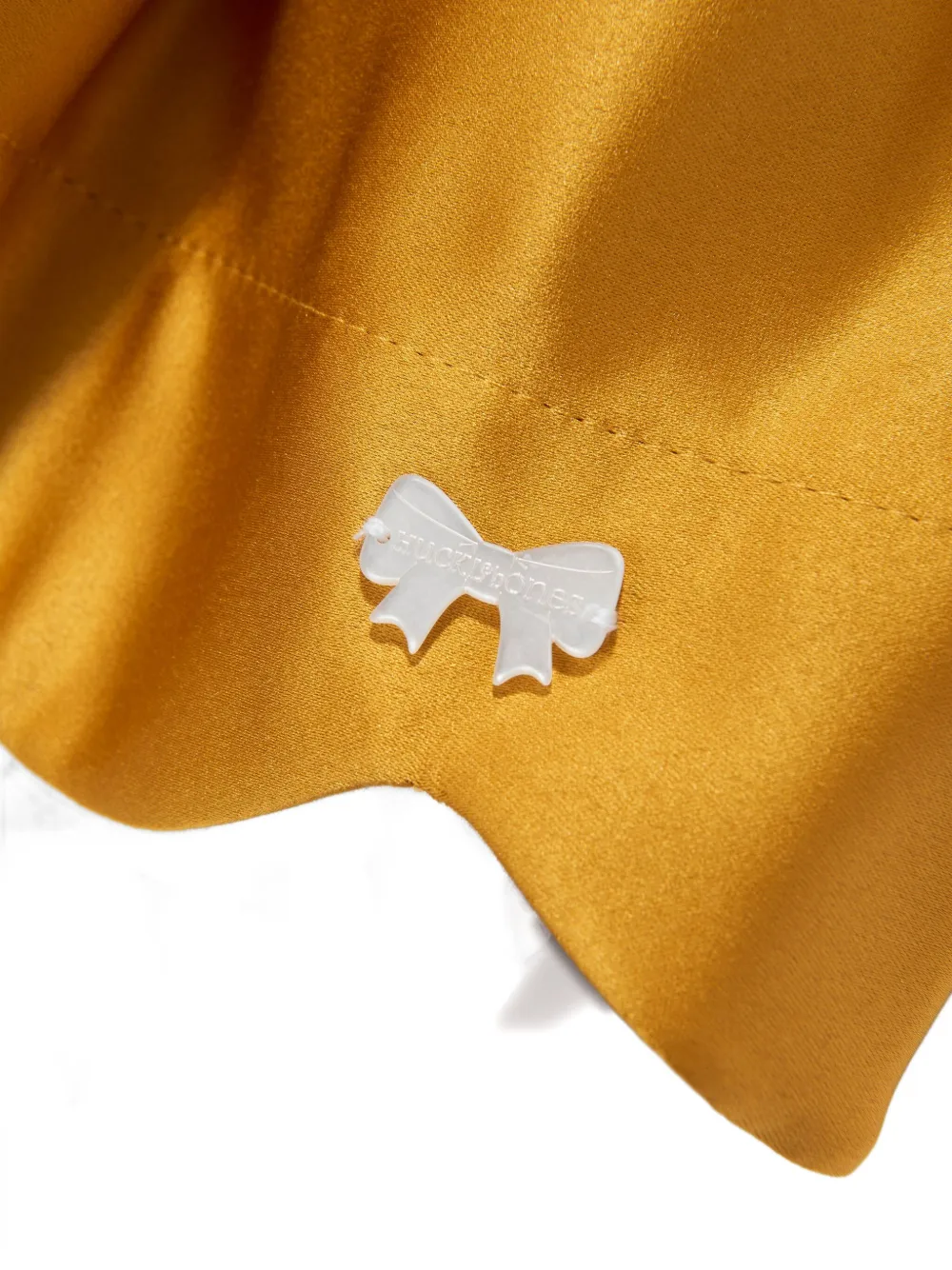 Hucklebones London Jurk met strikdetail Geel