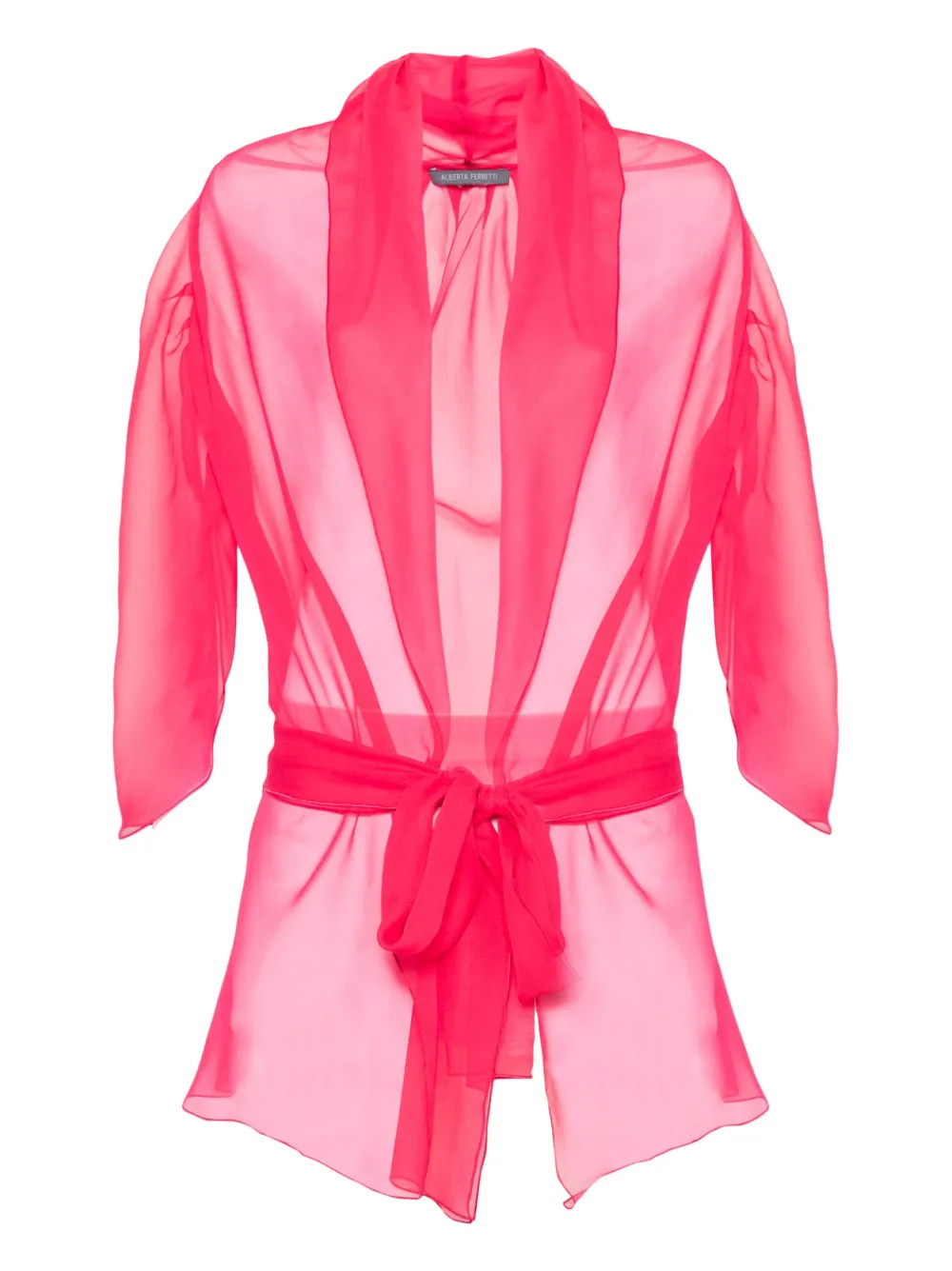 Alberta Ferretti chamarra de seda | rosado | Image 1