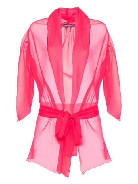 Alberta Ferretti chamarra de seda