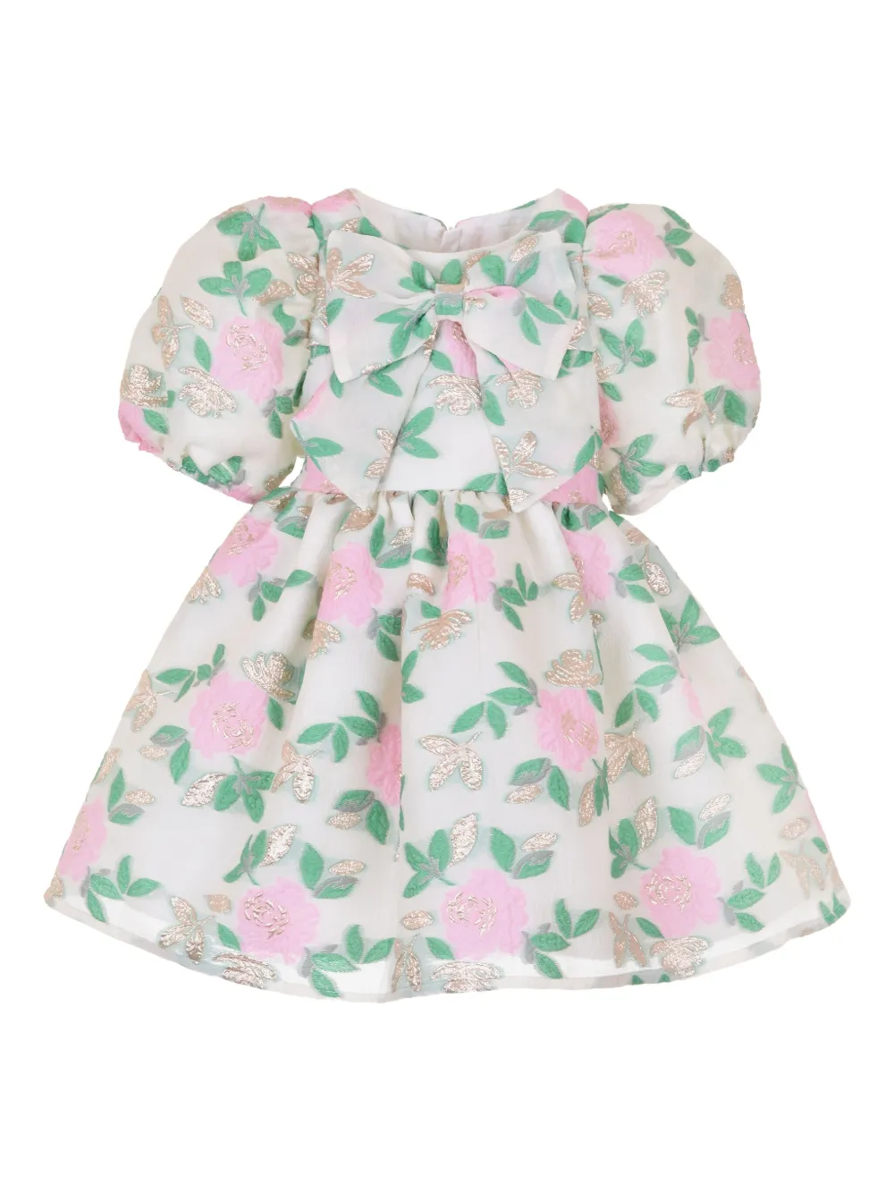 Hucklebones London Jurk met bloe print Wit