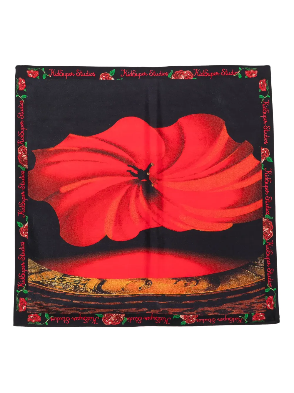 KidSuper mascada con estampado gráfico | negro | Image 1
