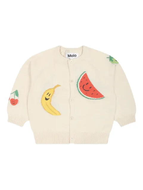 Molo cárdigan tejido de intarsia