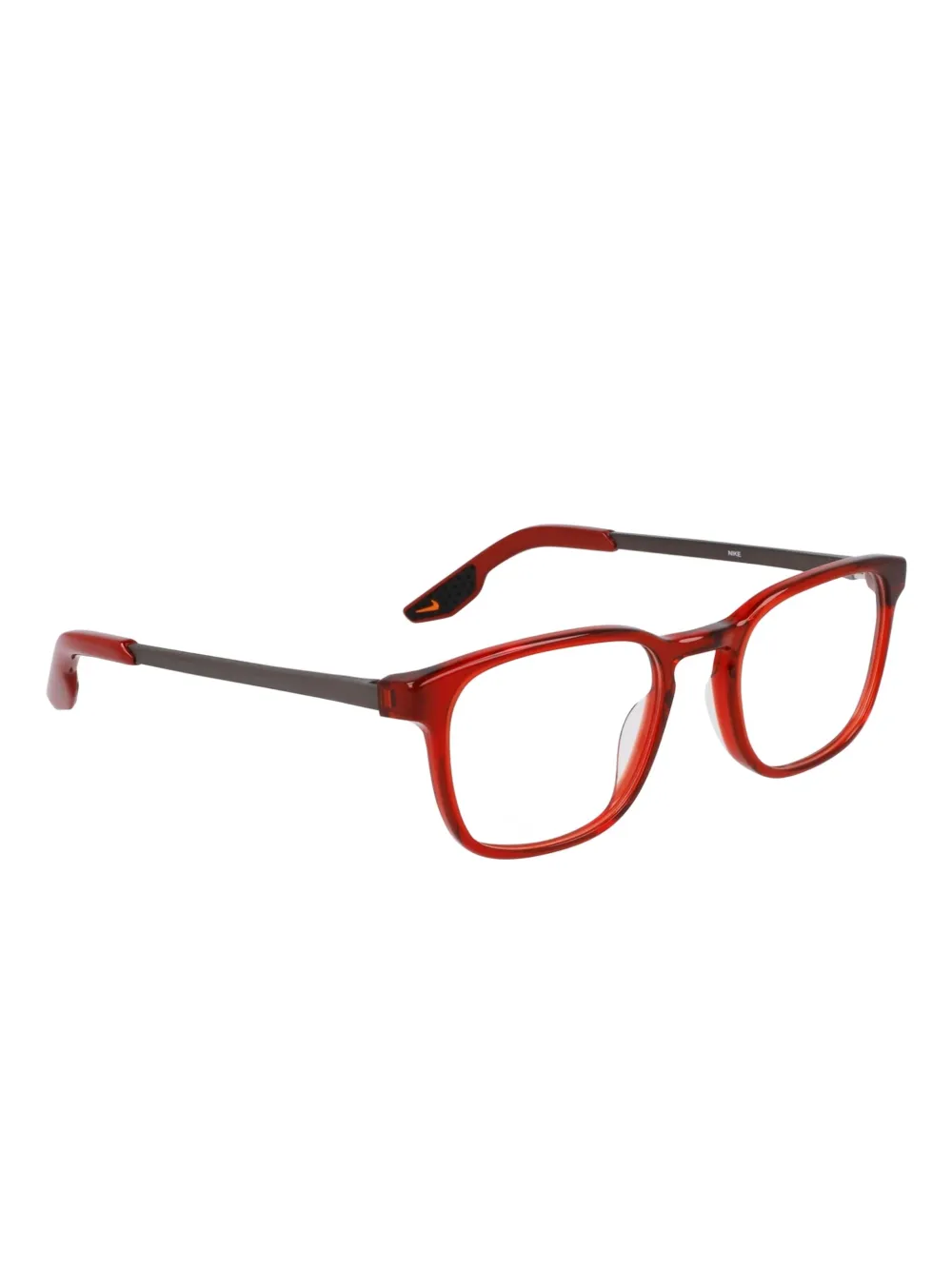 Nike Bril met rechthoekig montuur Rood