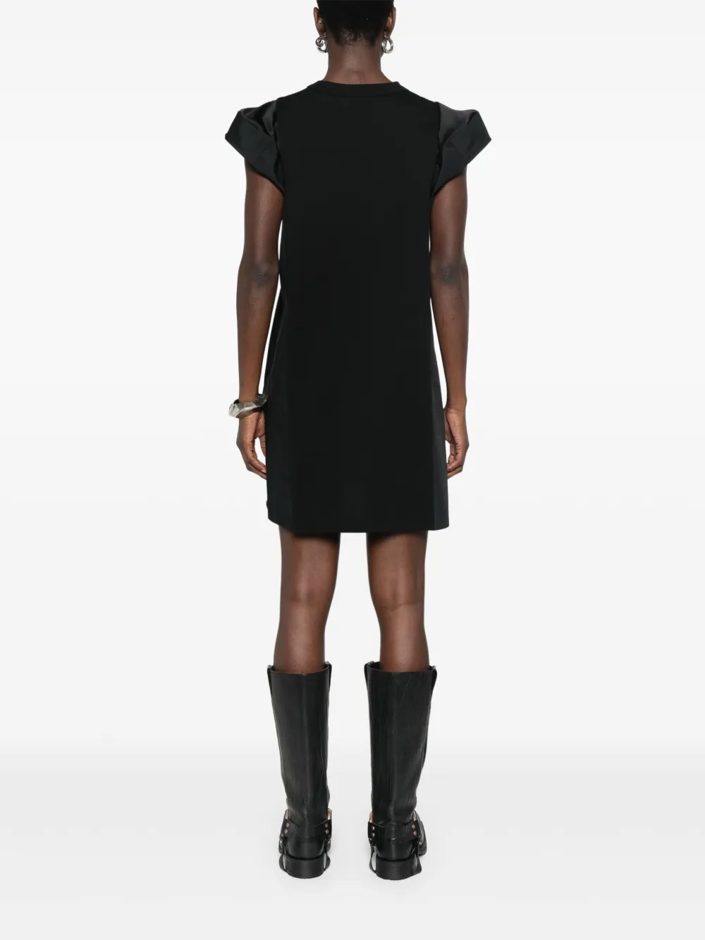 sacai Mini-jurk met vlakken Zwart