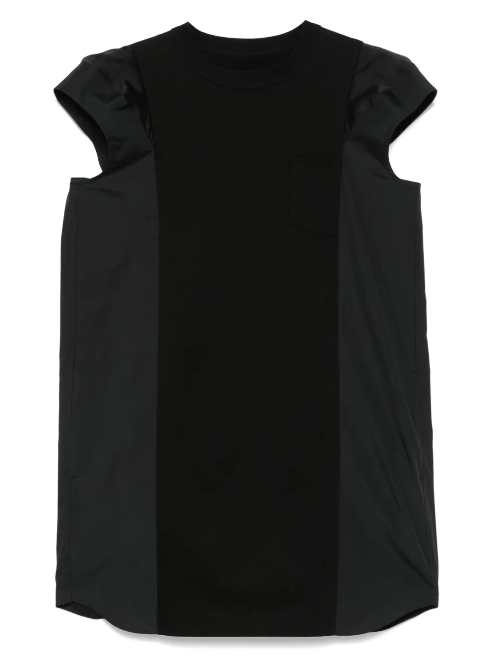 sacai vestido midi con paneles | negro | Image 1