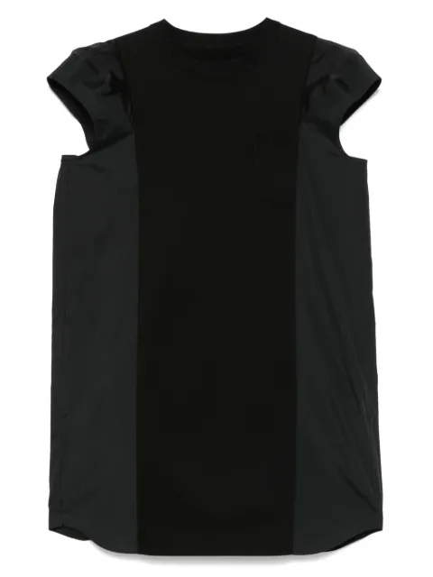 sacai vestido midi con paneles