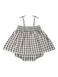 Molo checked romper - Black