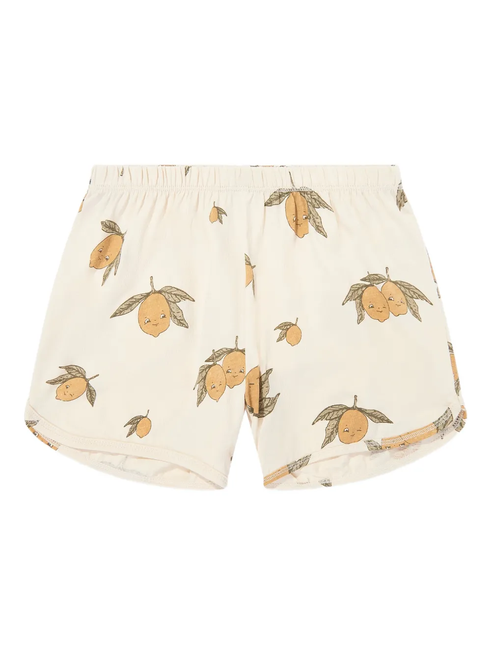 Konges Sløjd Shorts met citroen-patroon Beige