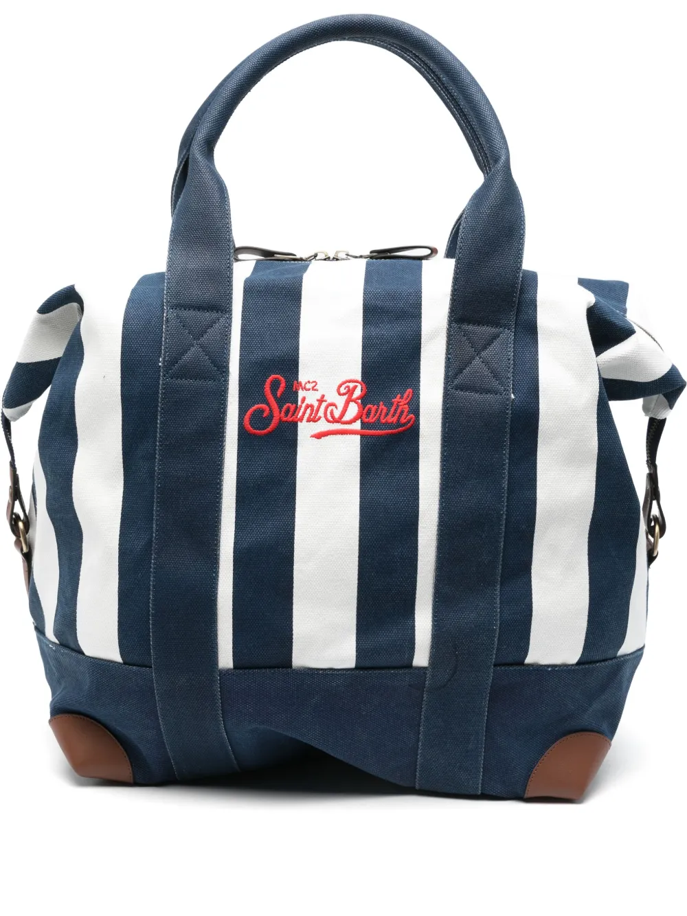 logo-embroidered holdall