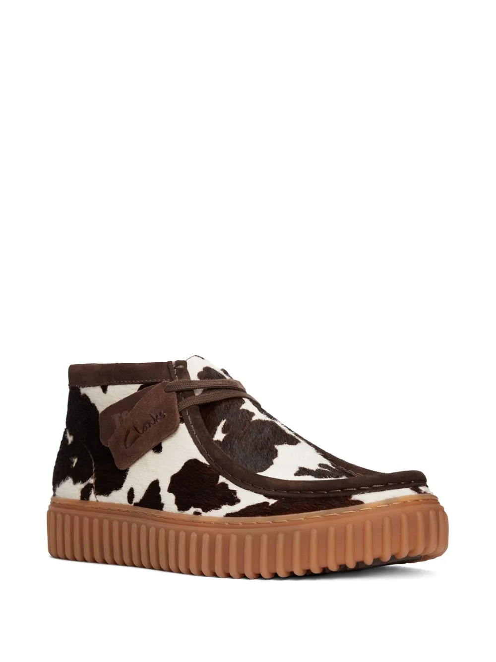 Clarks Torhill Hi "Brown/White" boots | Biker Boots | Image 2
