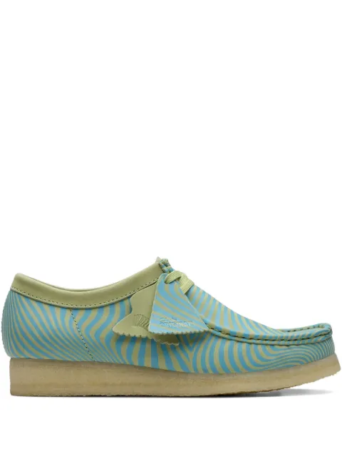 Clarks Wallabee "Blue/Green" loafers