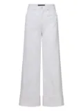 Veronica Beard Taylor wide-leg jeans - White