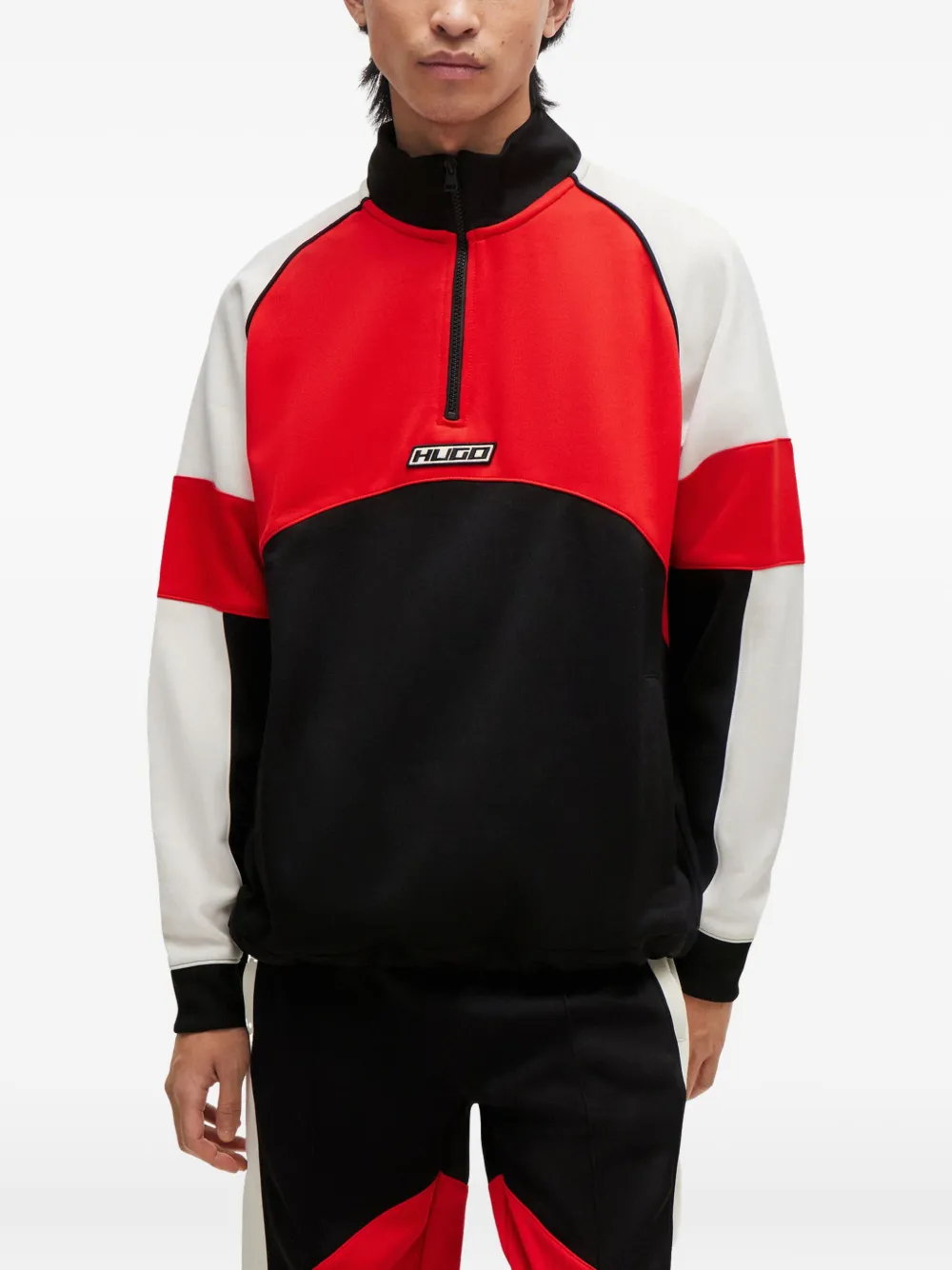Shop Hugo Boss Logo-print Sweatshirt In Red