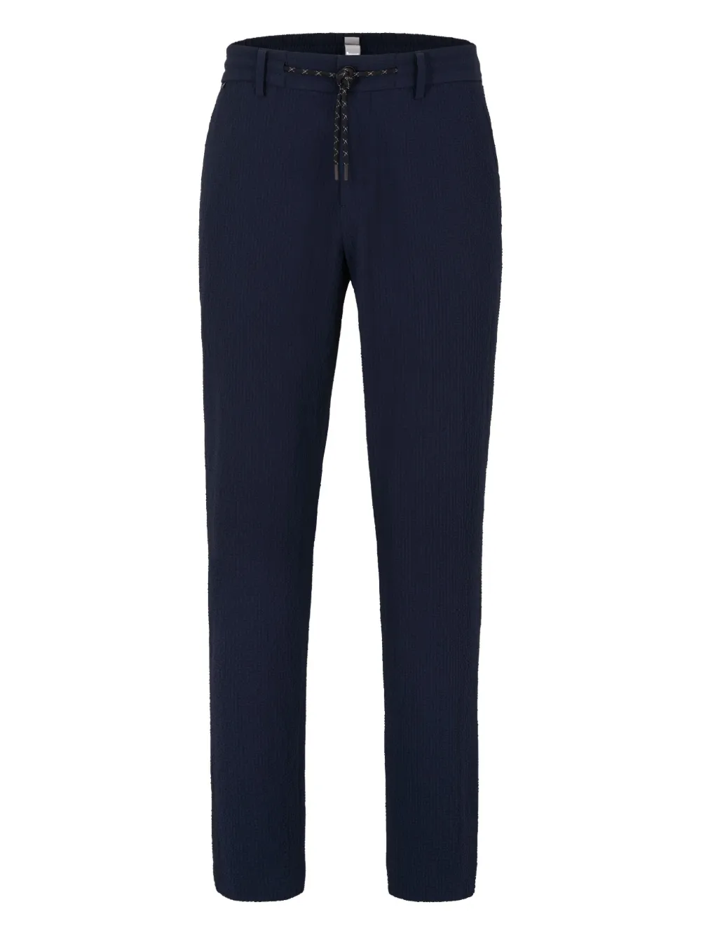BOSS Calça texturizada com ajuste no cós | Azul | Image 1