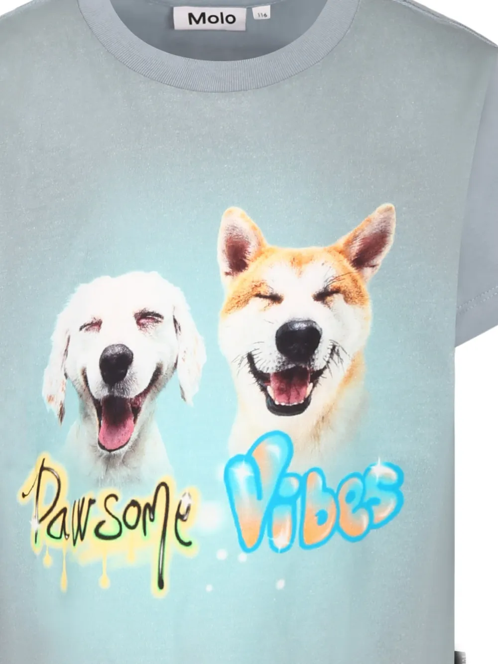 Molo T-shirt met print Blauw