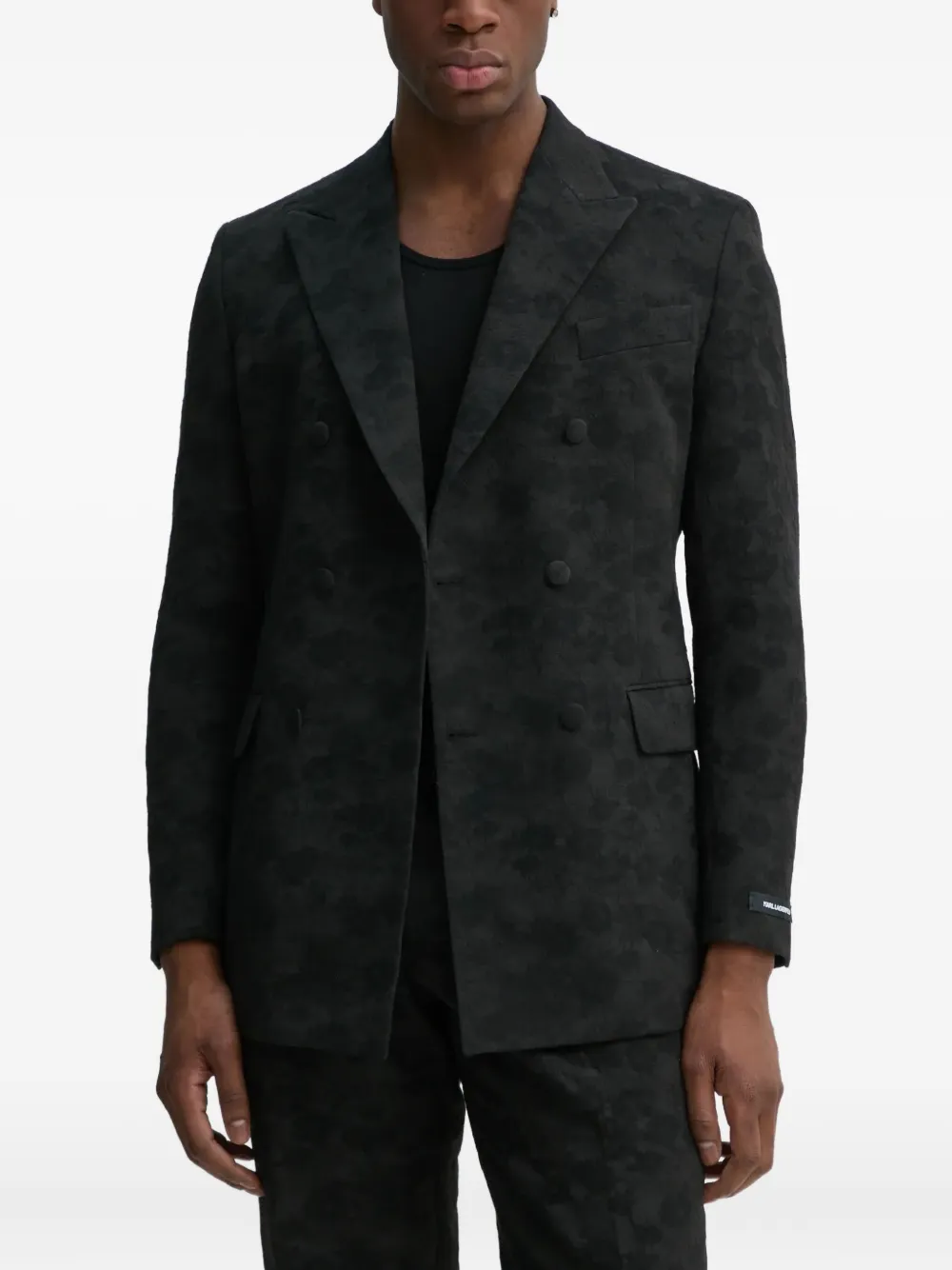 Karl Lagerfeld single-breasted blazer | Black | Image 1